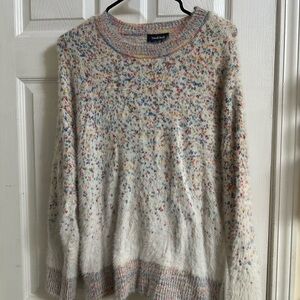 Madewell Shaggy Texture Gradient Sweater